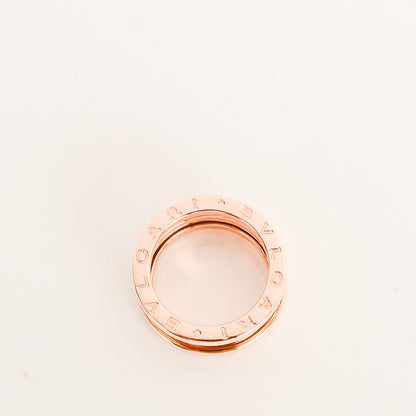 Bulgari 18K Rose Gold B.Zero1 3 Band Ring 50 5.5 3 of 5