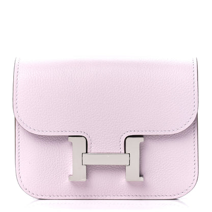 Hermes Evercolor Constance Slim Wallet Mauve Pale 2 of 15