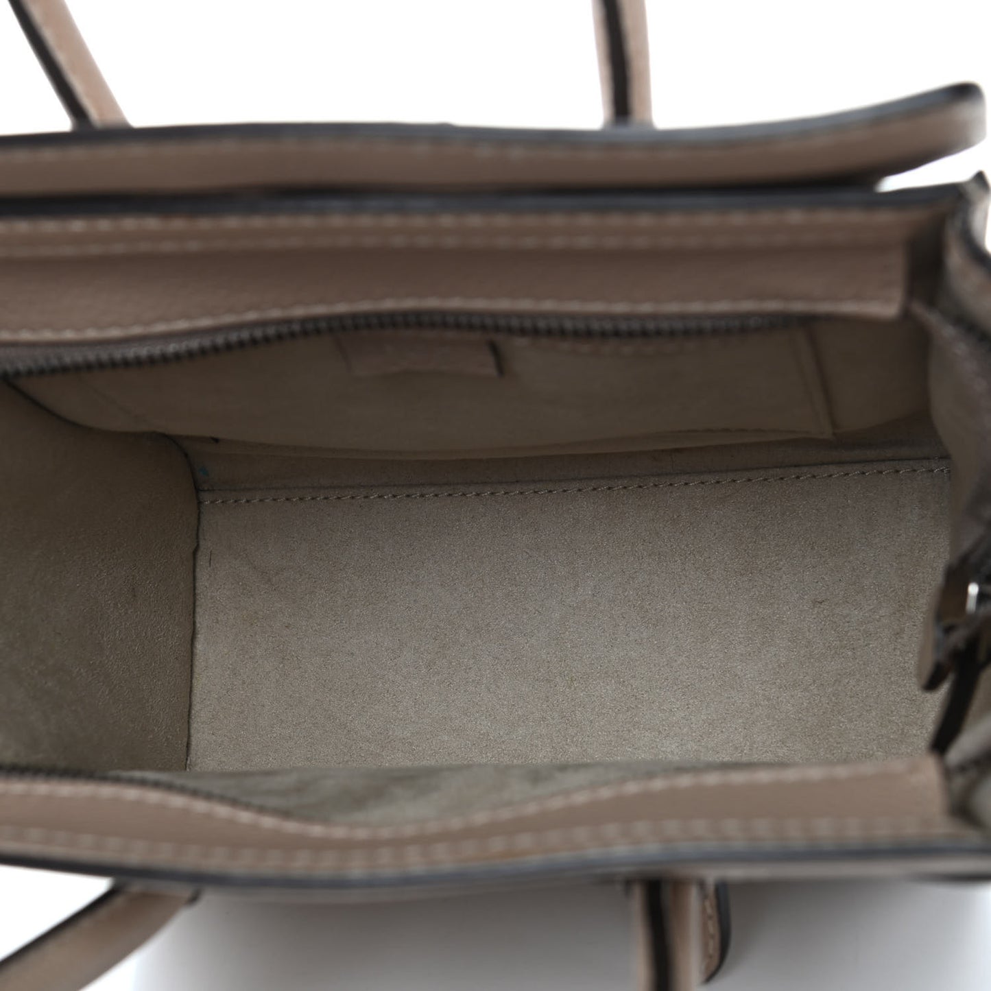 Drummed Calfskin Nano Luggage Dune