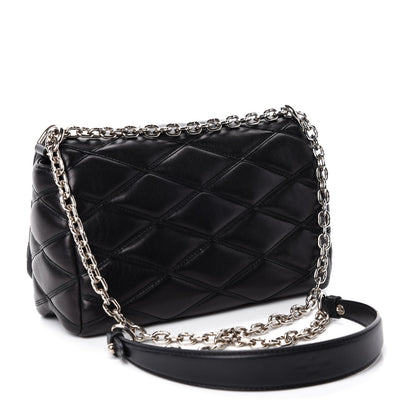 Louis Vuitton Lambskin Malletage GO-14 PM Black 3 of 11