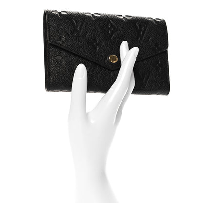 Louis Vuitton Empreinte Compact Curieuse Wallet Black 2 of 7
