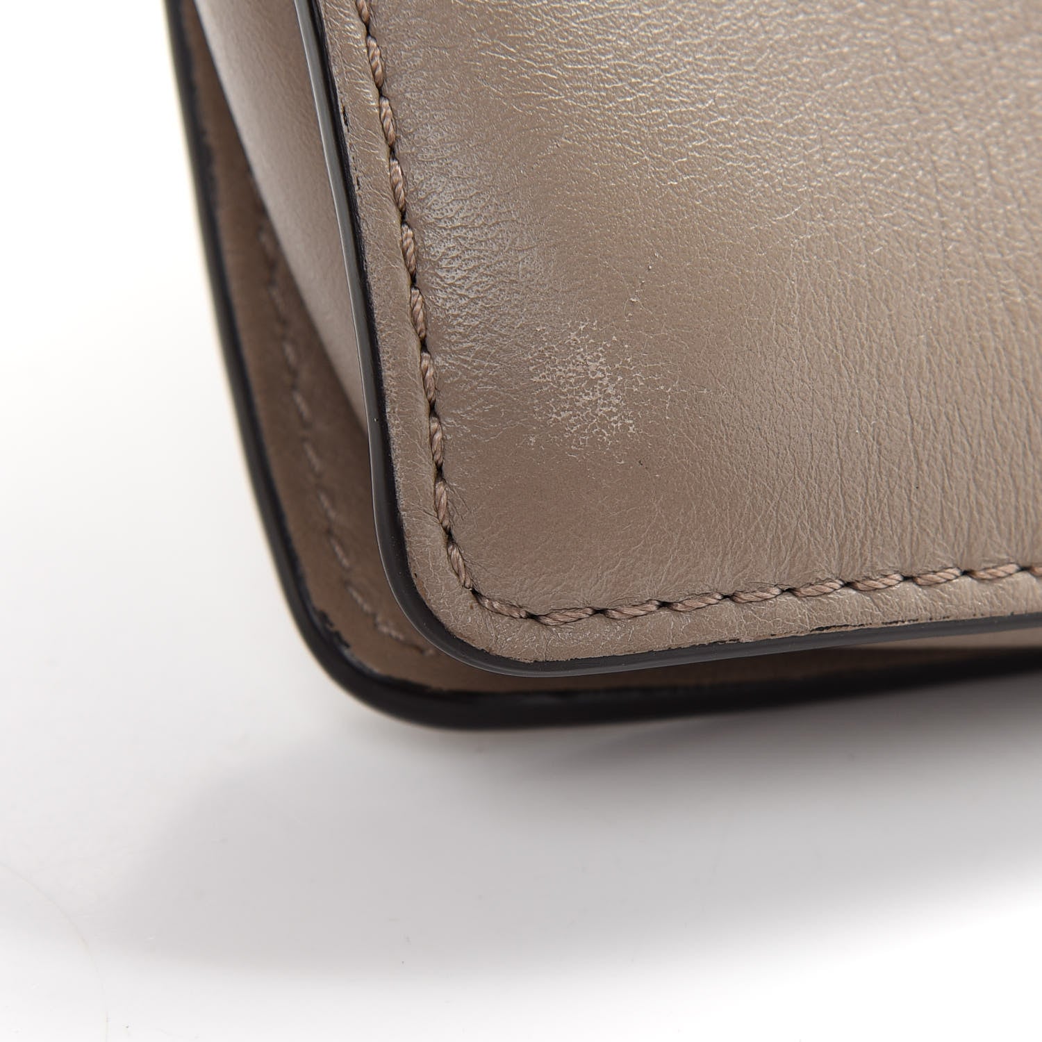 Chloe Suede Calfskin Small Faye Shoulder Bag Motty Grey 12 of 12