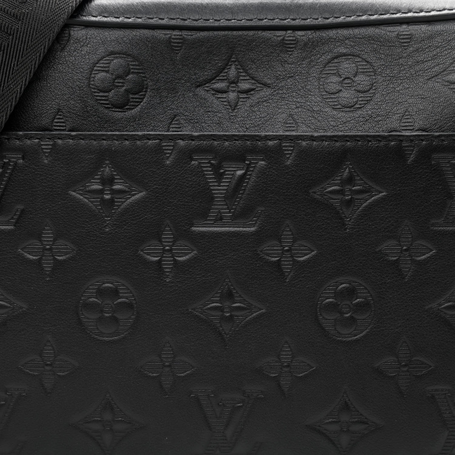 Louis Vuitton Calfskin Monogram Shadow Duo Messenger Black 7 of 9