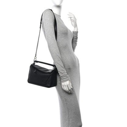 Loewe Calfskin Small Puzzle Bag Black 2 of 10