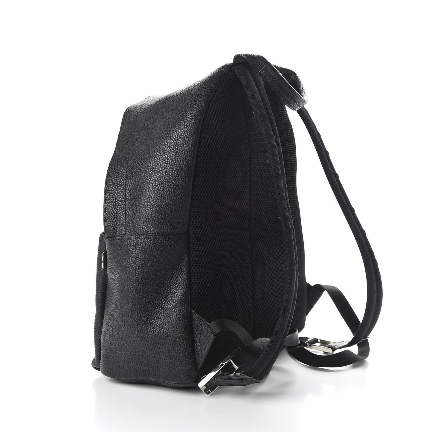 Cuoio Romano Selleria Crocodile Monster Eyes Backpack Black Girasole