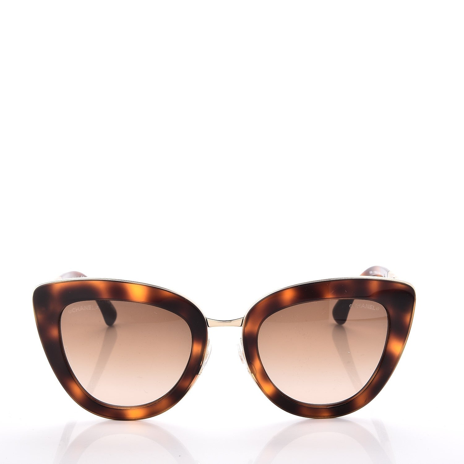 Chanel Cat Eye Quilted Sunglasses 5368 Tortoise 2 of 8