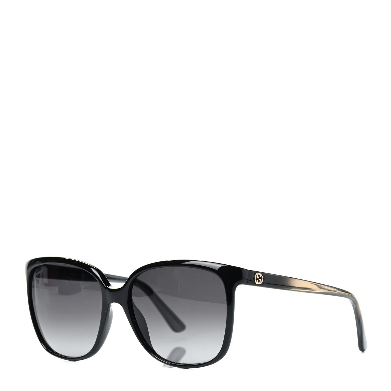 Gucci Acetate Square Frame Oversized Sunglasses GG3696/S Black Crystal 1 of 6