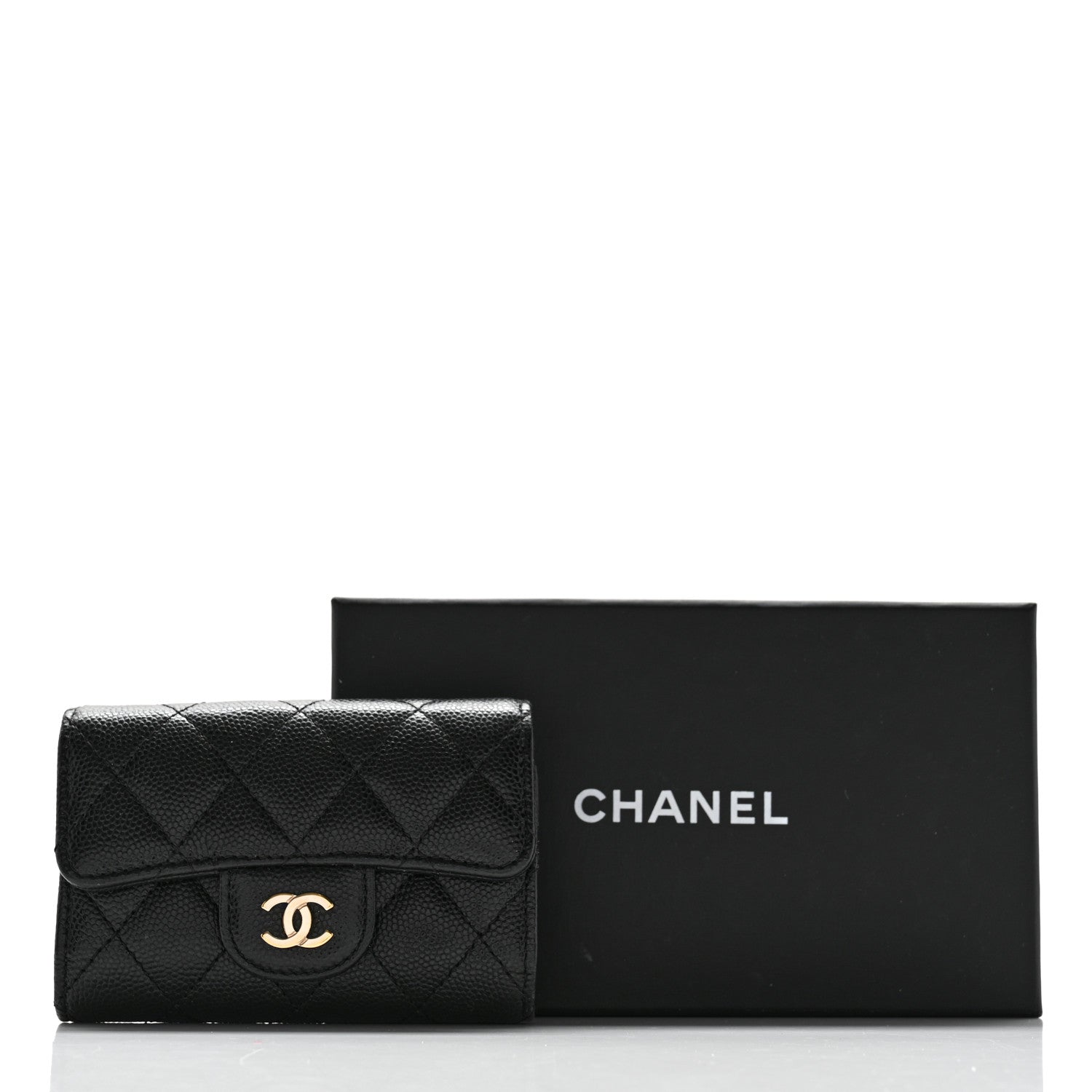 Chanel Caviar Quilted Classic 4 Key Holder Wallet Black 13 of 13