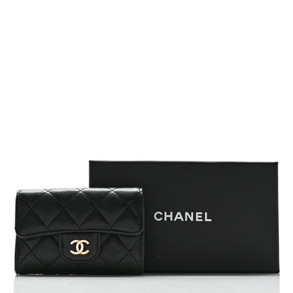Chanel Caviar Quilted Classic 4 Key Holder Wallet Black 13 of 13