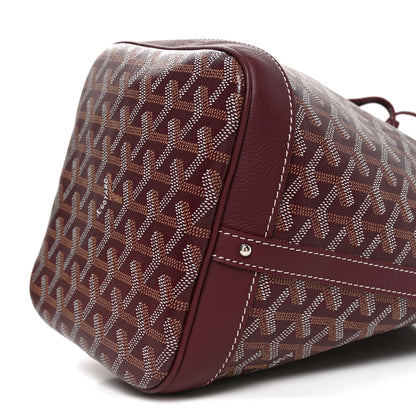 Goyard Goyardine Petit Flot Bucket Bag PM Burgundy 9 of 9