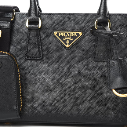 Prada Saffiano Lux Micro Galleria Shoulder Bag Black 8 of 10