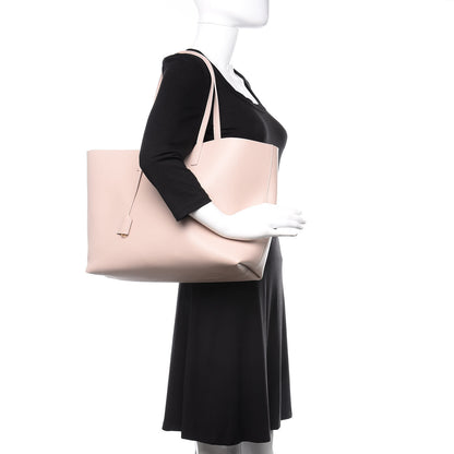Saint Laurent Calfskin Large Shopping Tote Marble Pink 2 of 12