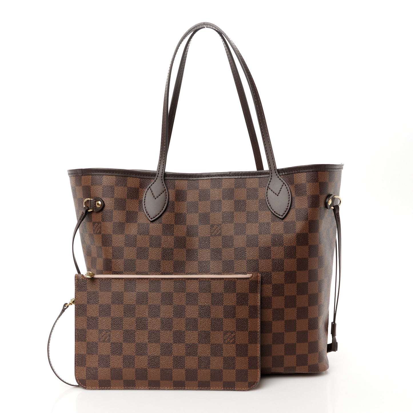 Damier Ebene Neo Neverfull MM Rose Ballerine