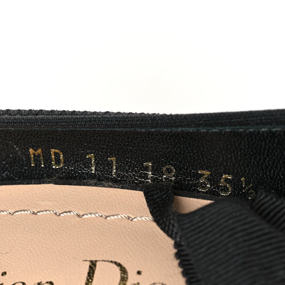 Christian Dior Grosgrain Neoprene Lucite Etoile Pumps 35.5 Black 9 of 9