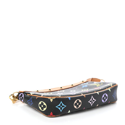 Louis Vuitton Monogram Multicolor Pochette Accessories Black 4 of 9