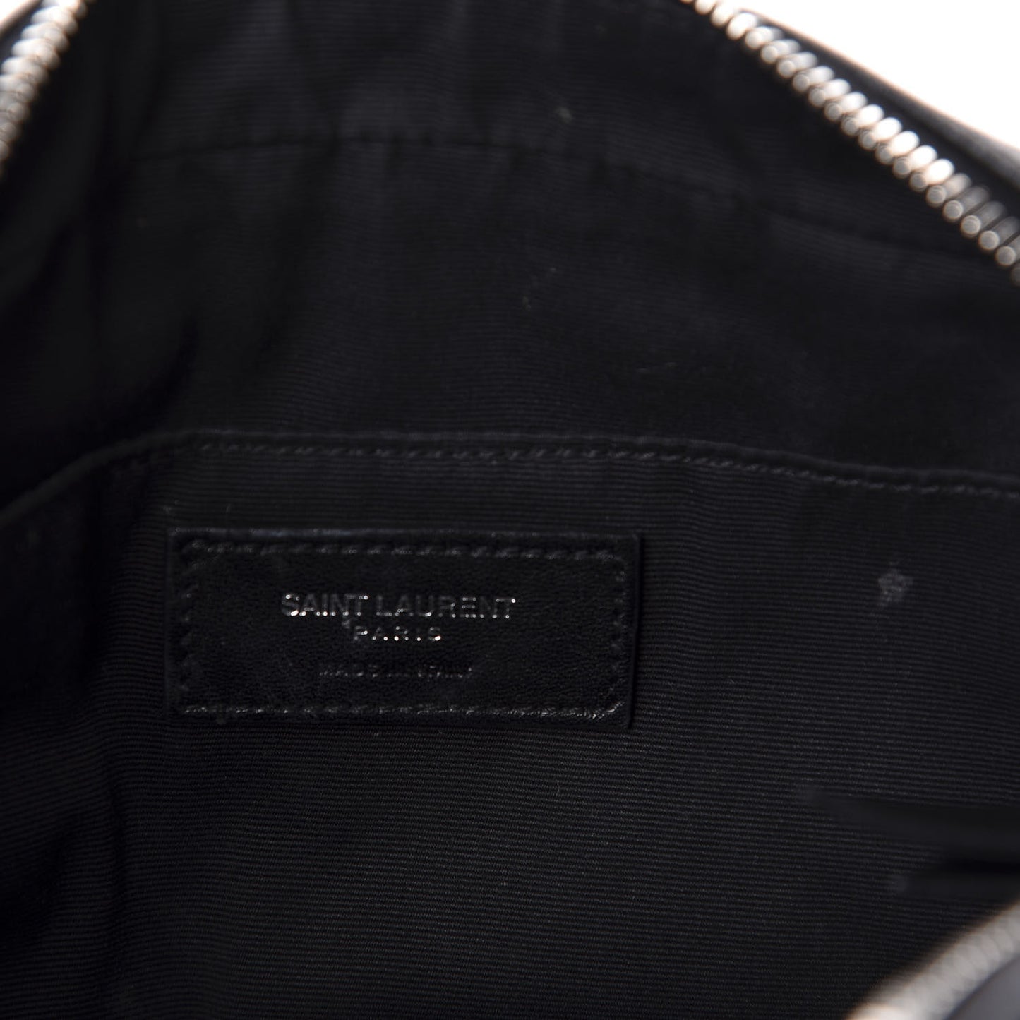 Calfskin Heart Embossed Monogram Lou Camera Bag Black
