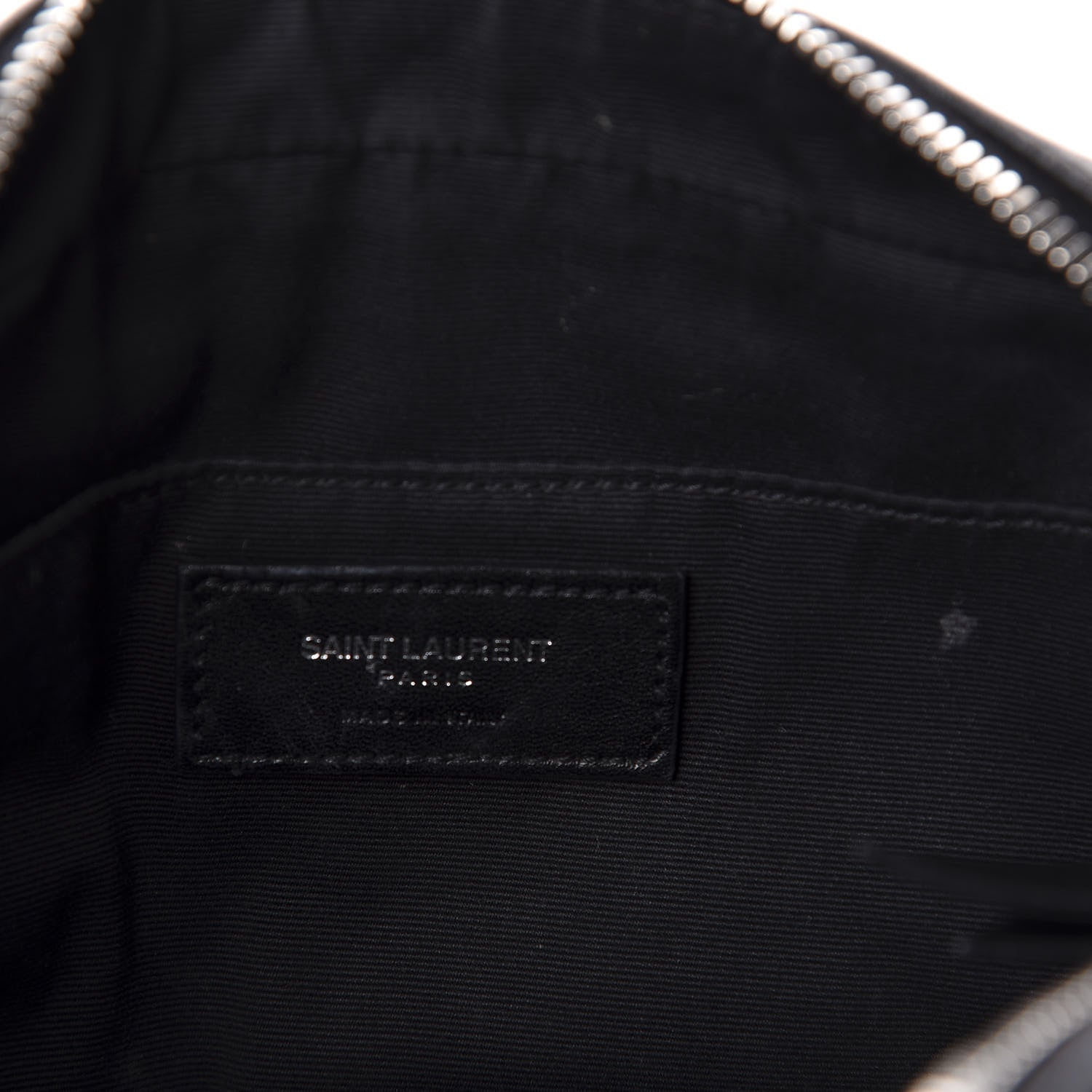 Saint Laurent Calfskin Heart Embossed Monogram Lou Camera Bag Black 8 of 11