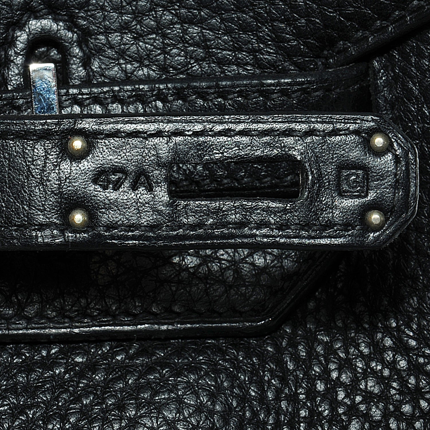 Hermes Taurillon Clemence Birkin 35 Black 3 of 7