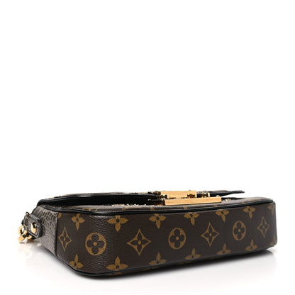 Louis Vuitton Monogram Snakeskin Alligator Monogramissime Pochette Gris 4 of 9