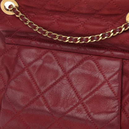 Chanel Iridescent Calfskin Quilted Small Chic Quilt Flap Red 10 of 13