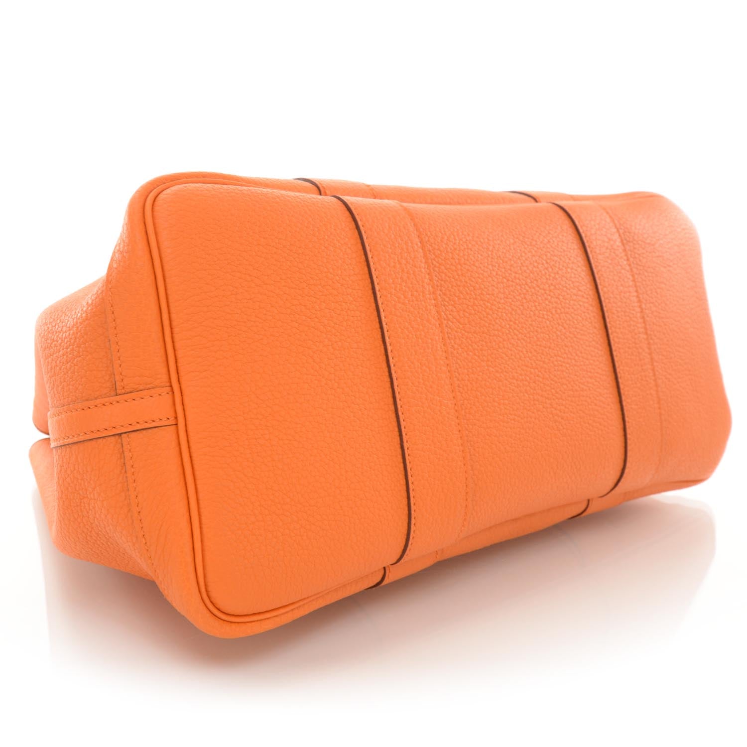 Hermes Veau Negonda Garden Party Tote 36 Orange 4 of 7