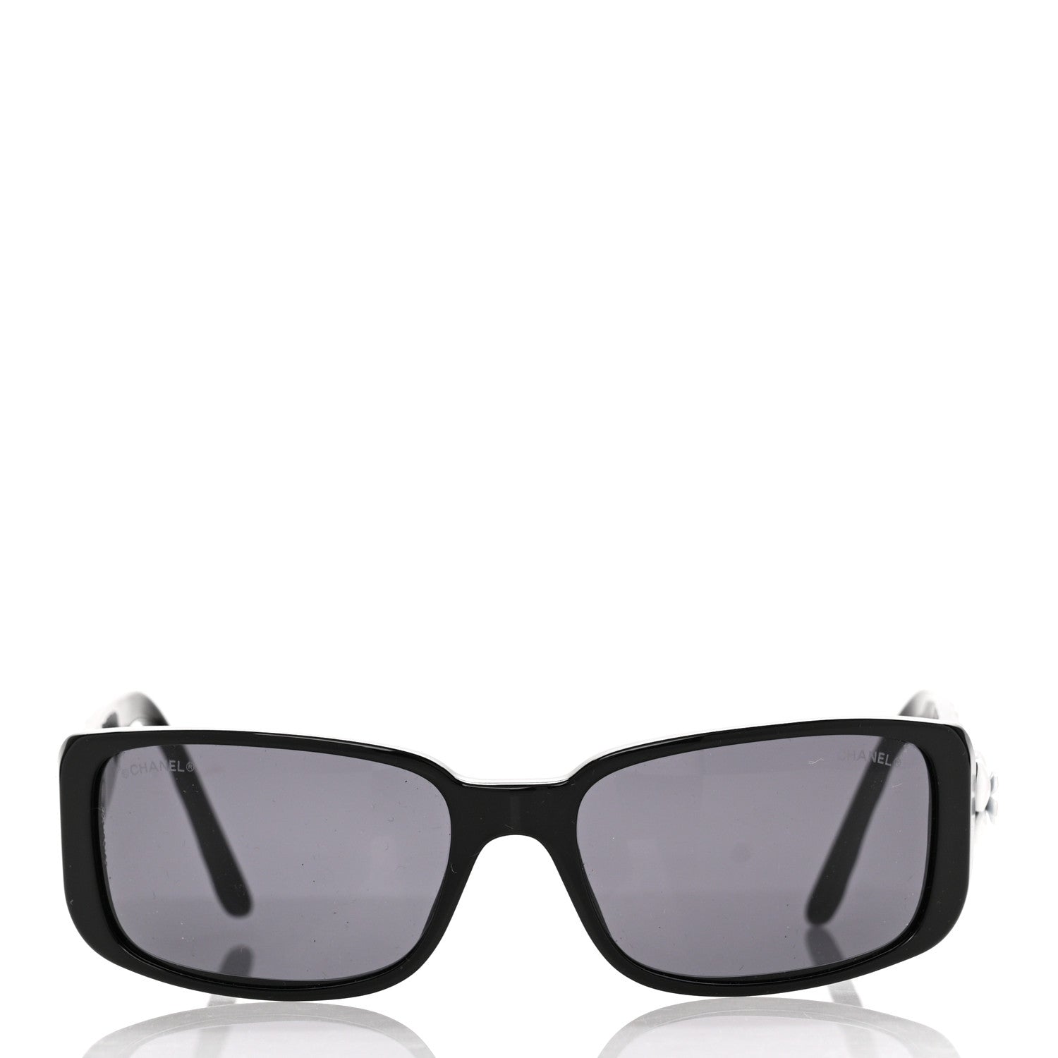 Chanel Camellia CC Sunglasses 5111 Black 1648542 – FASHIONPHILE