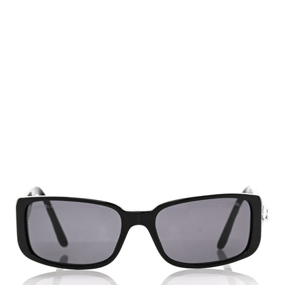 Chanel Camellia CC Sunglasses 5111 Black 2 of 9