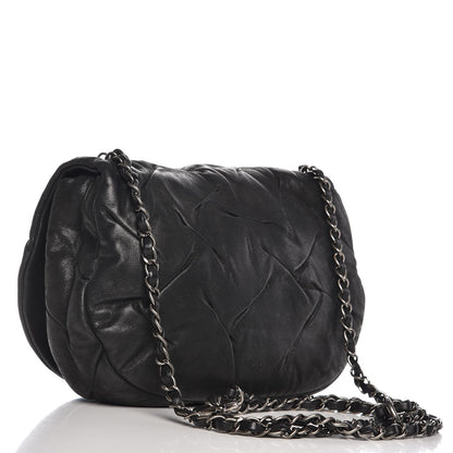 Chanel Iridescent Calfskin Glint Flap Black 3 of 8
