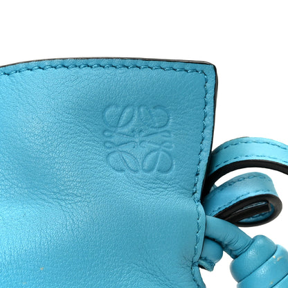 Loewe Nappa Flamenco Mini Knot Bag Turquoise 7 of 9