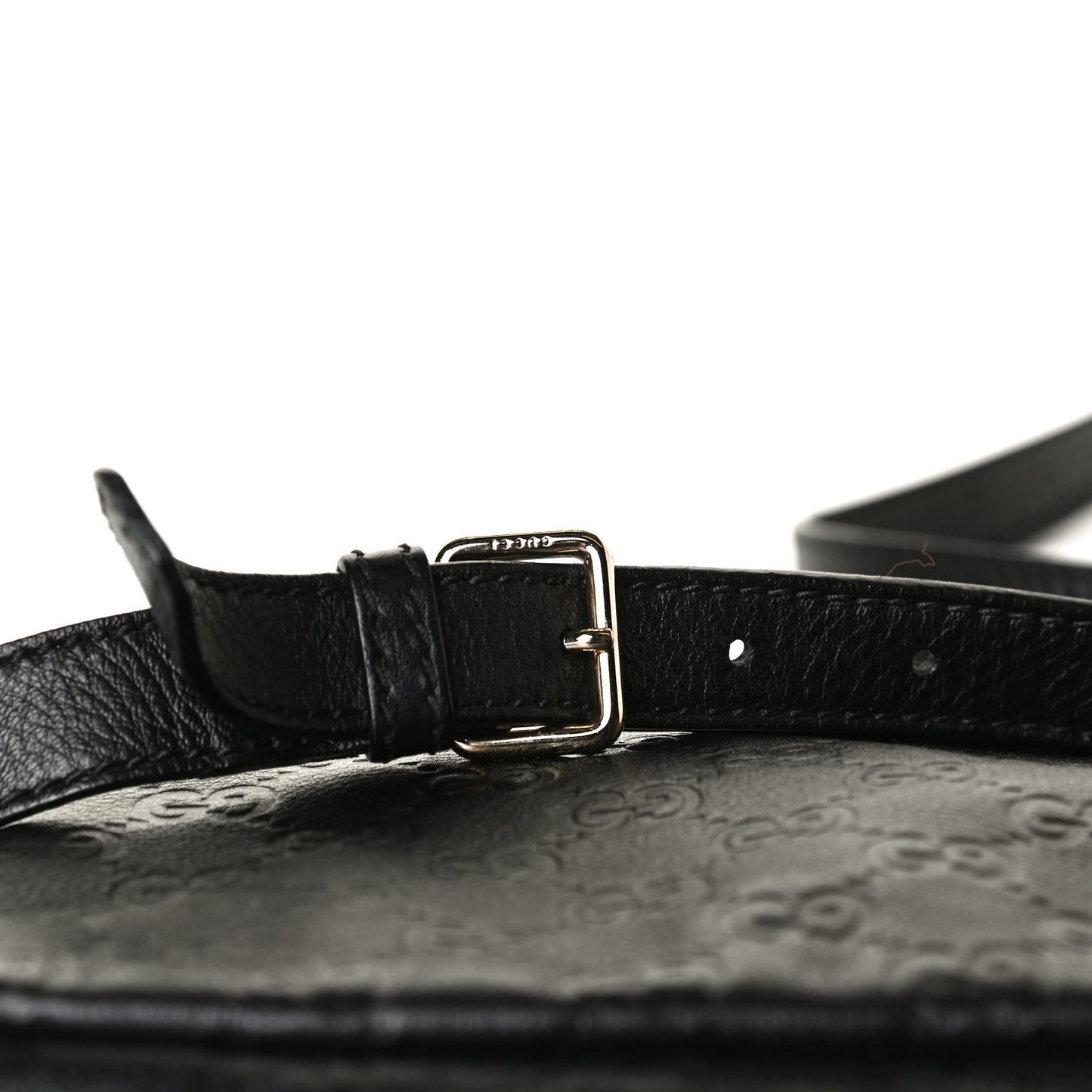 Guccissima Small Flap Messenger Bag Black