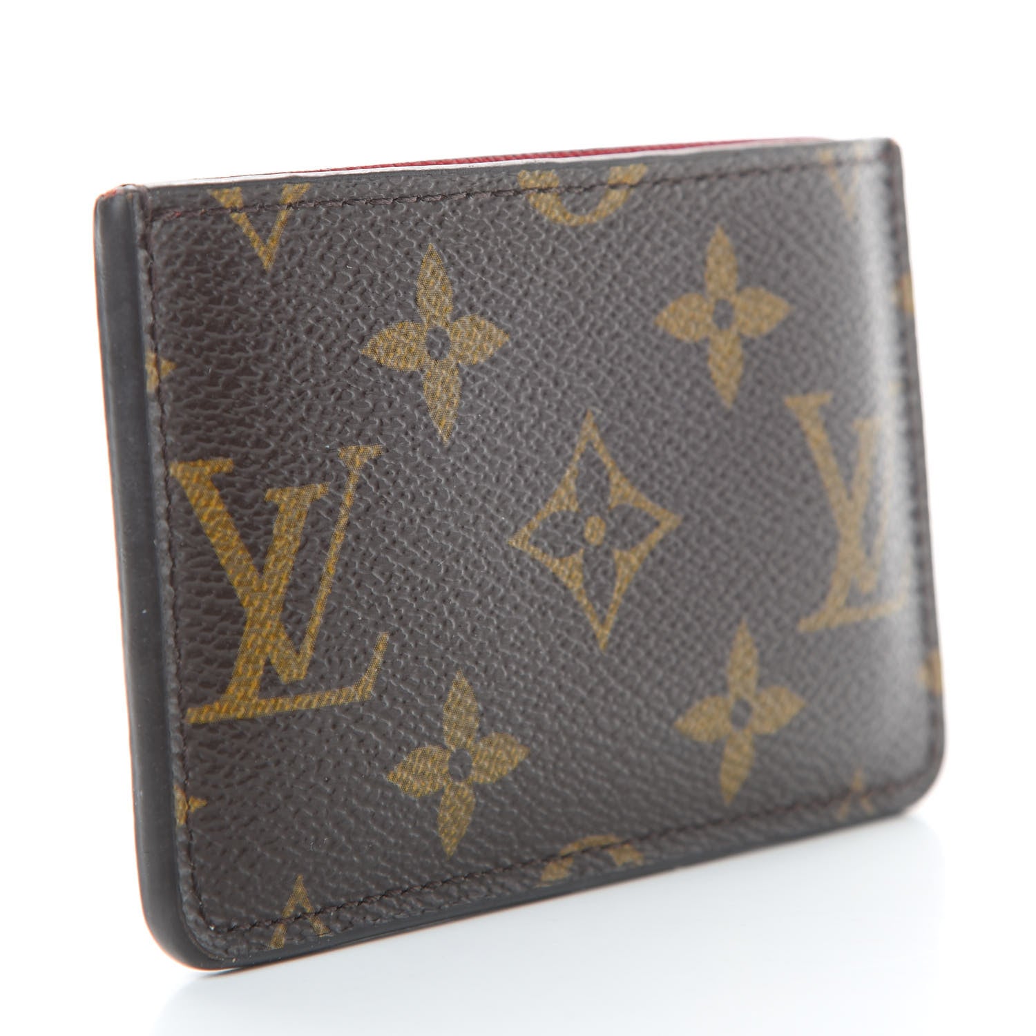 Louis Vuitton Calfskin Monogram Kimono Tote Card Holder Cherry 3 of 10