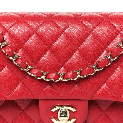 Chanel Caviar Quilted Medium Double Flap Red 8 of 12