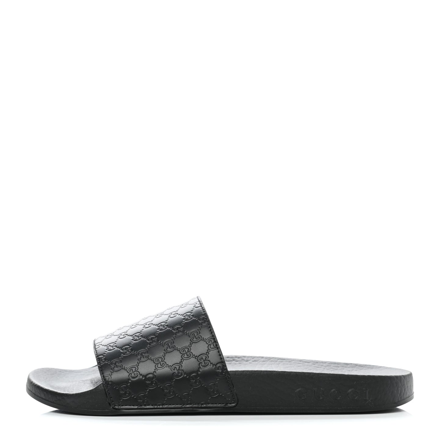 Microguccissima Slide Sandals 35 Black