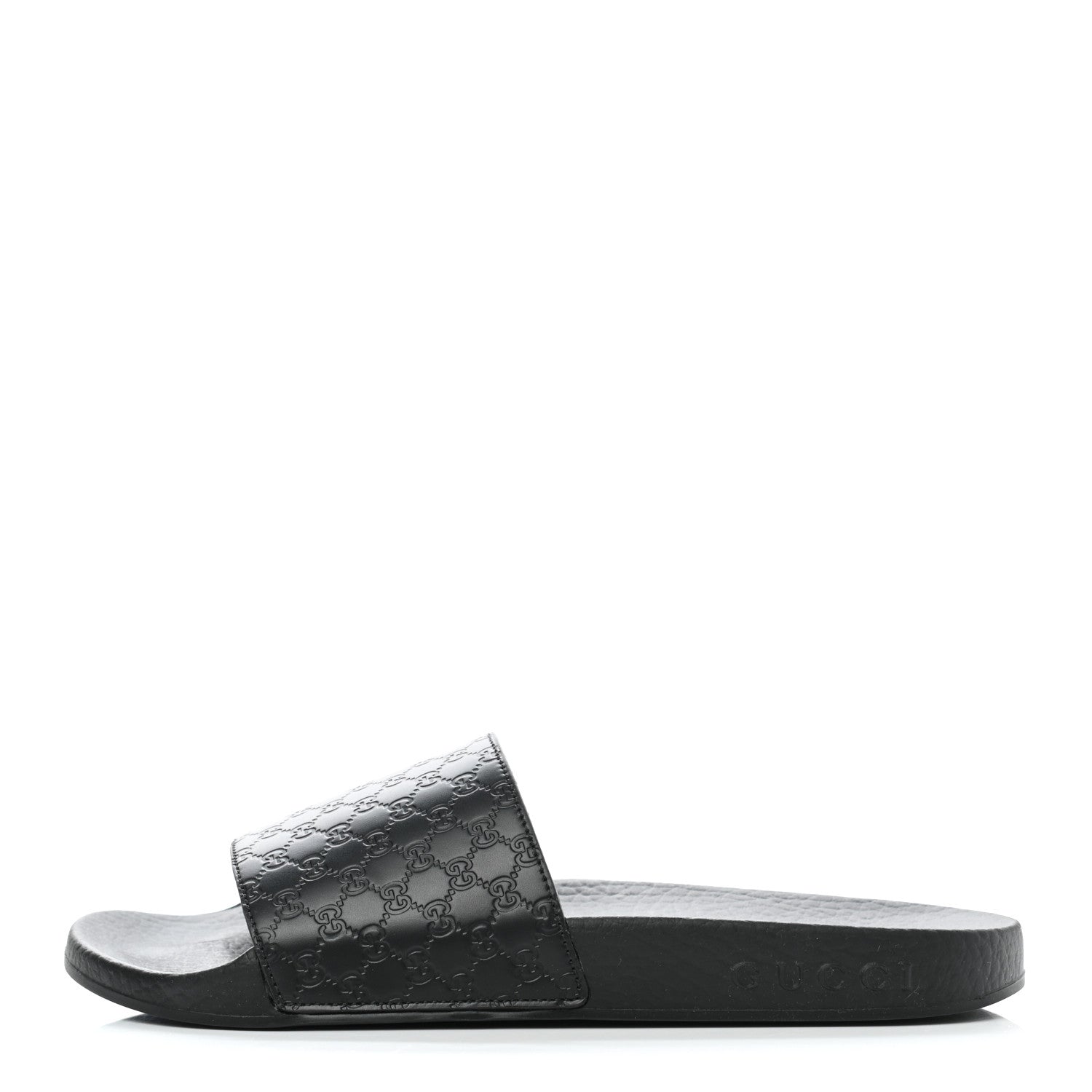 Gucci Microguccissima Slide Sandals 35 Black 1 of 9