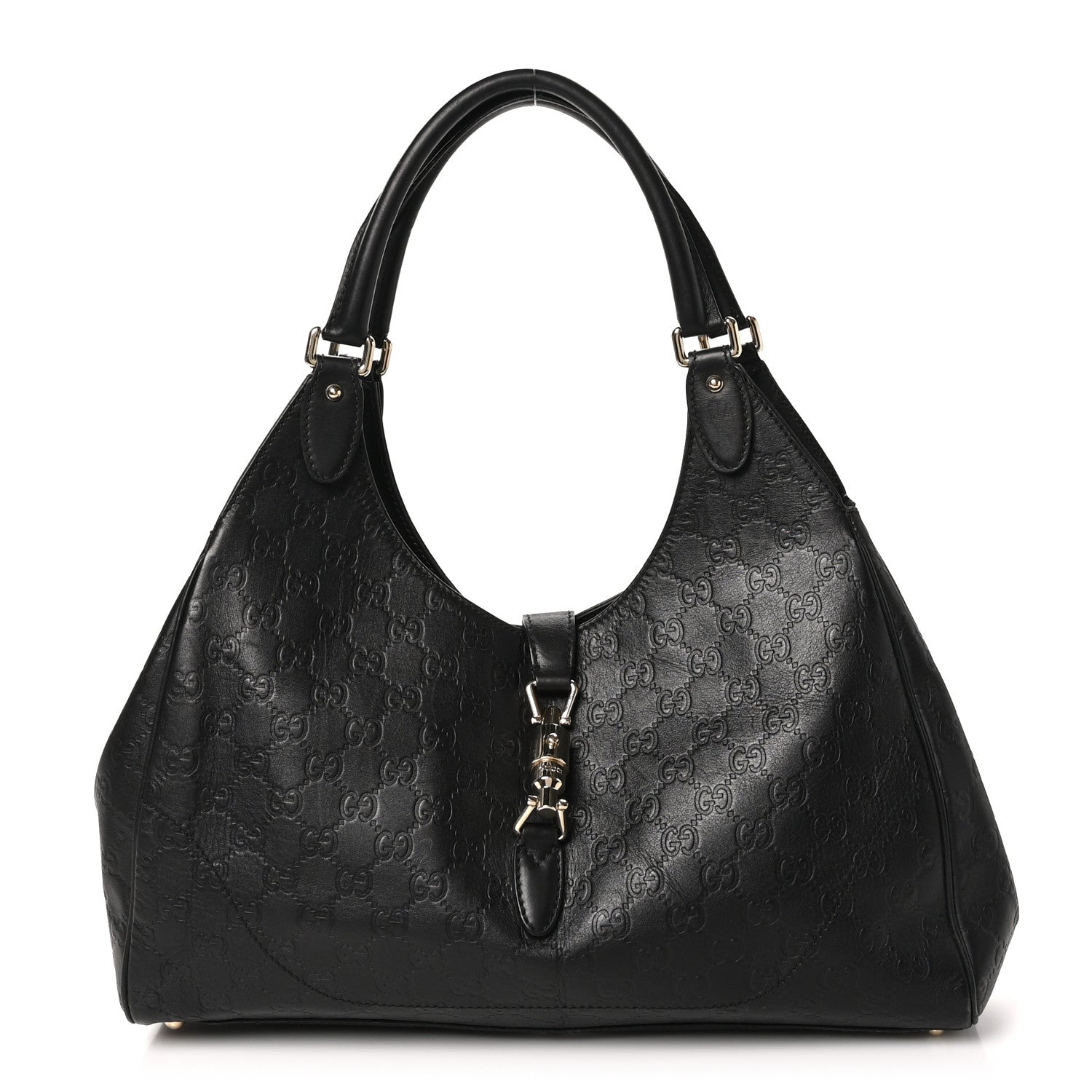 Gucci Guccissima Medium Jackie O Hobo Black 1 of 10