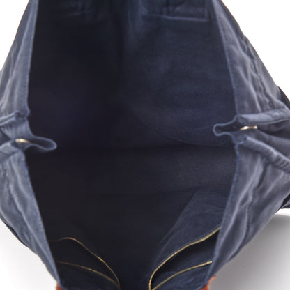 Hermes Canvas Fourre Tout MM Navy Brown 5 of 16