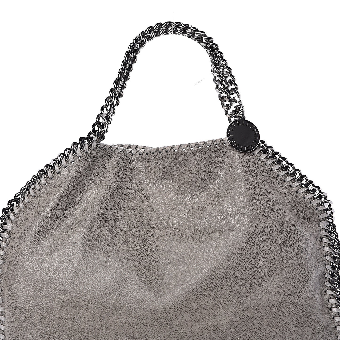 Shaggy Deer Falabella Fold Over Tote Grey