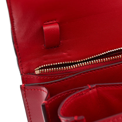 Celine Box Calfskin Medium Classic Box Flap Bag Red 11 of 11