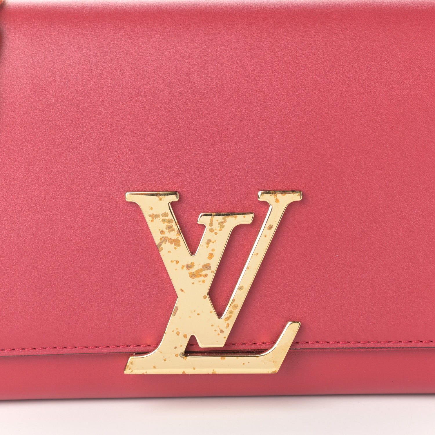 Louis Vuitton Calfskin Chain Louise GM Framboise 7 of 9