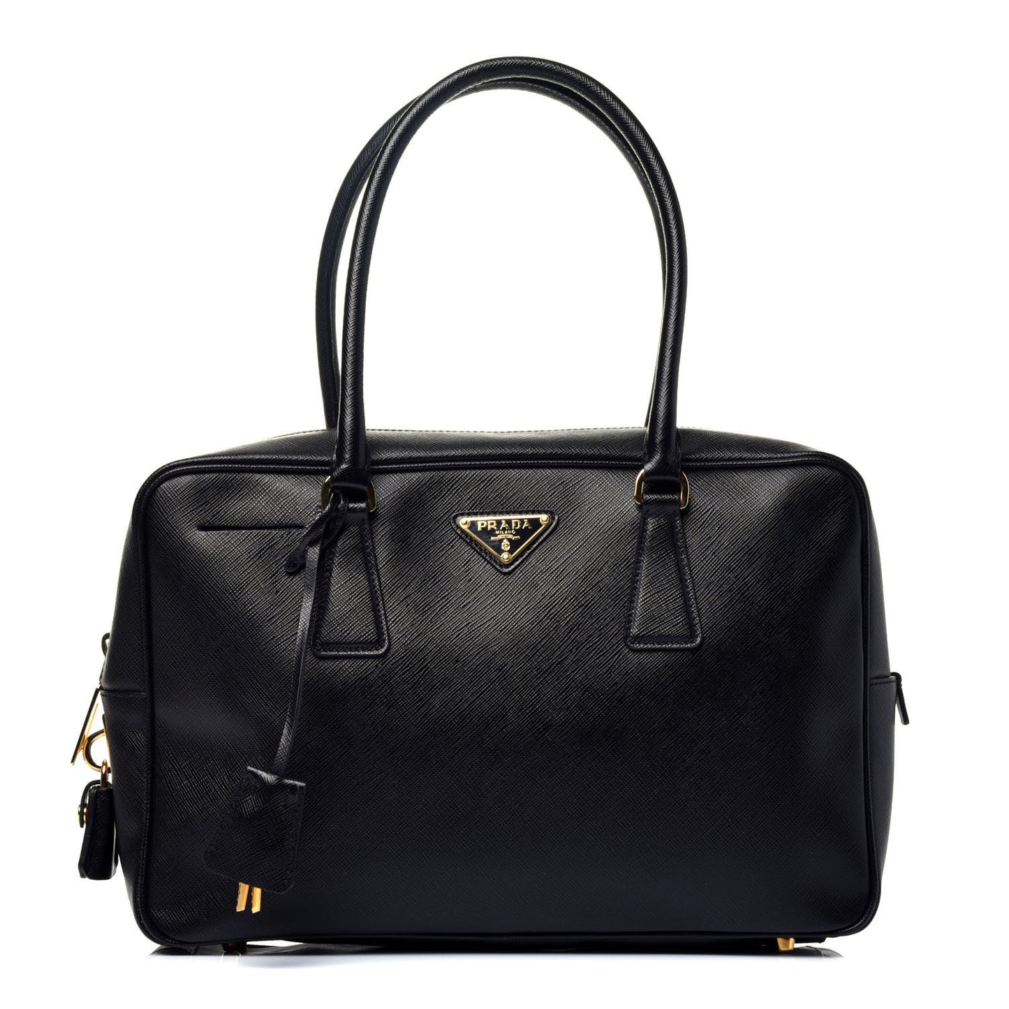 Saffiano Lux Bowler Black