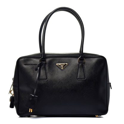 Prada Saffiano Lux Bowler Black 1 of 8