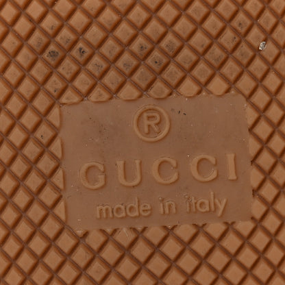 Gucci Calfskin Lame GG Monogram Web Womens Screener Sneakers 40 Gardenia Silver Dusty Milk White 8 of 14