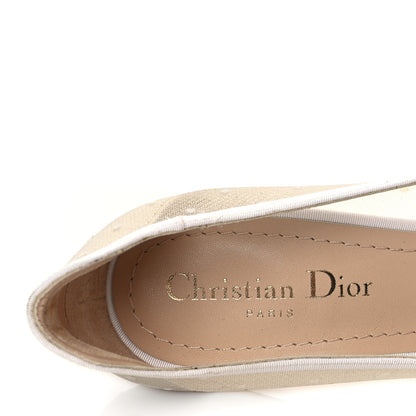 Christian Dior Mesh Plumetis Tulle D-Moi Pumps 39.5 White 5 of 9
