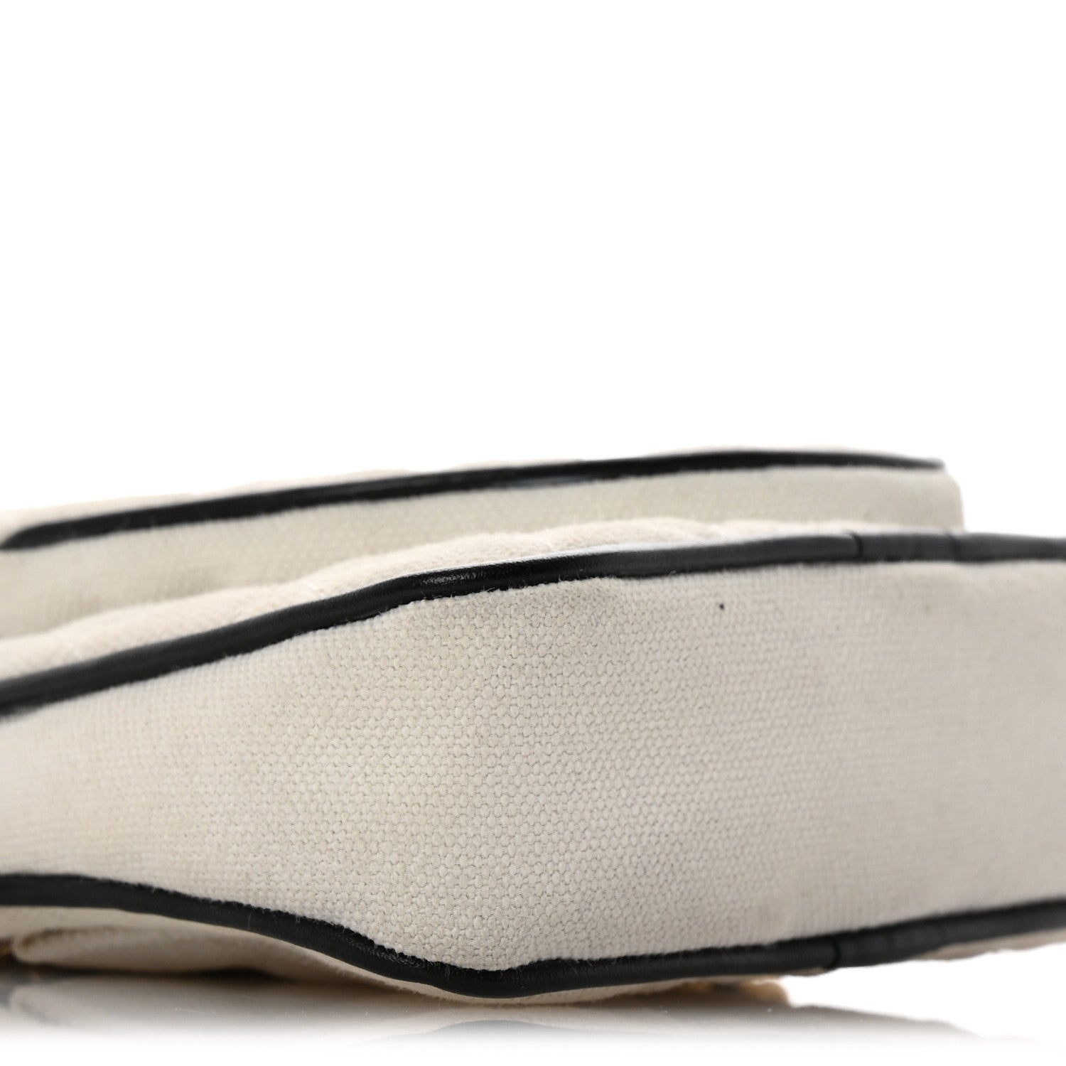 Chanel Canvas Calfskin Tennis Racket Mini Bag White Black 9 of 15