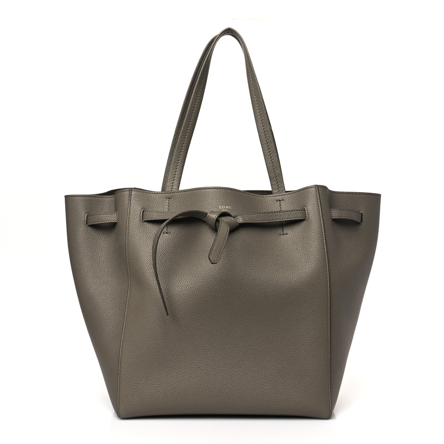 Soft Grained Calfskin Small Belt Cabas Phantom Taupe