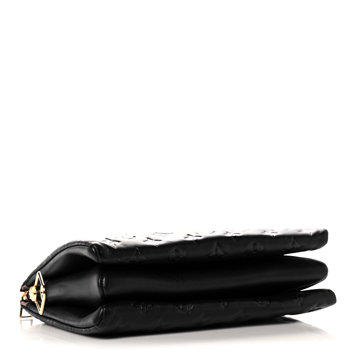 Lambskin Embossed Monogram Coussin PM Black