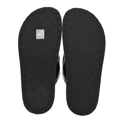 Chanel Lambskin Quilted CC Turnlock Mules 38 Black 5 of 11