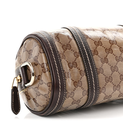 Gucci Crystal Monogram Duchessa Small Boston Bag Brown 9 of 10