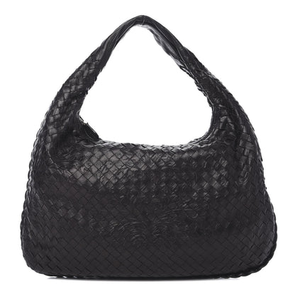 Bottega Veneta Nappa Intrecciato Embossed Medium Veneta Hobo Black 1 of 11