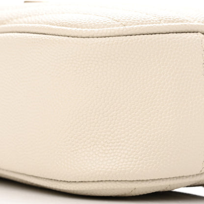 Saint Laurent Grain De Poudre Matelasse Monogram Mini Lou Camera Bag Crema Soft 10 of 11
